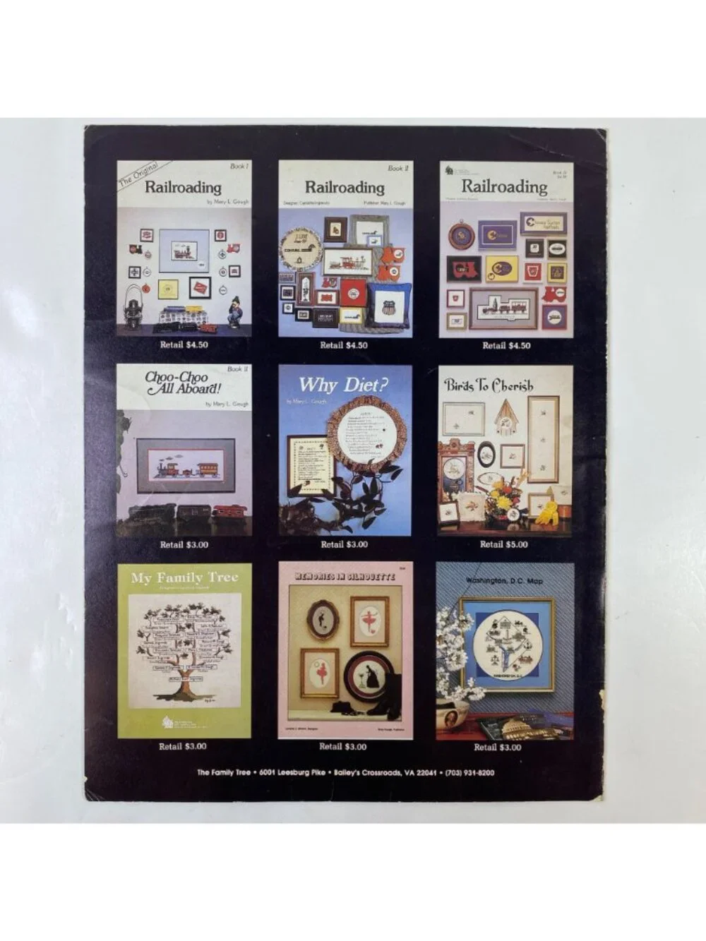 Washington D.C. Map Cross Stitch Pattern Booklet By Caroletta Ingranado